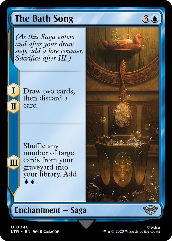 The Bath Song 40 card from Universes Beyond: The Lord of the Rings: Tales of Middle-earth