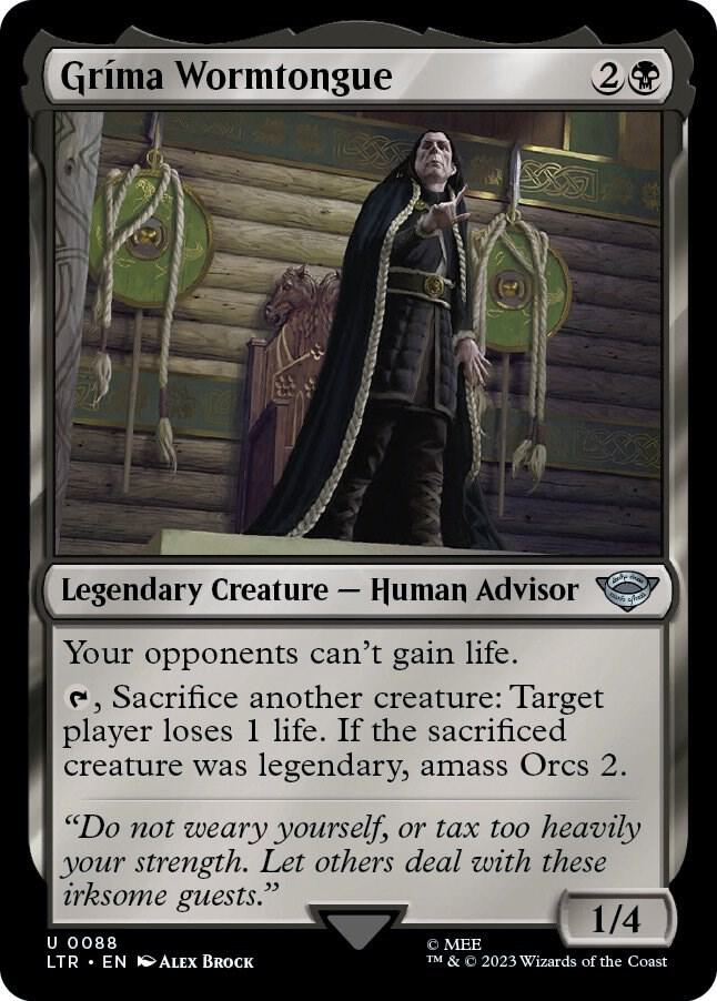 Grima Wormtongue 88 card from Universes Beyond: The Lord of the Rings: Tales of Middle-earth