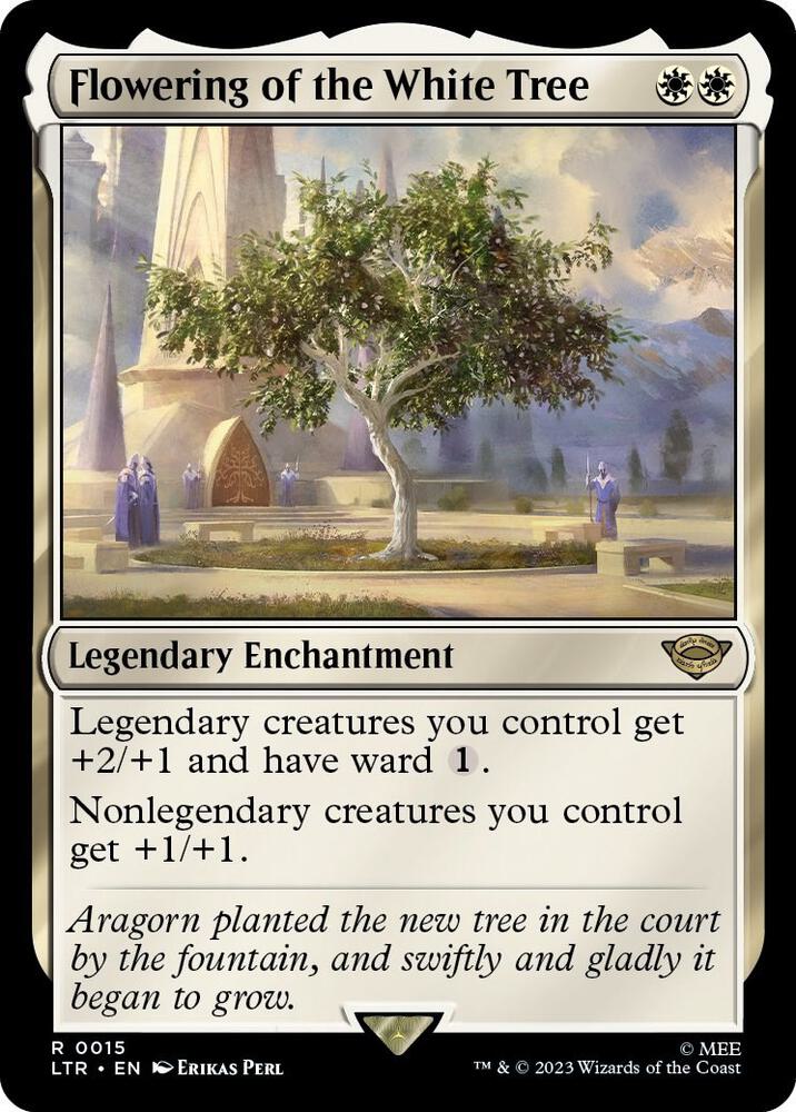 Flowering of the White Tree 15 card from Universes Beyond: The Lord of the Rings: Tales of Middle-earth