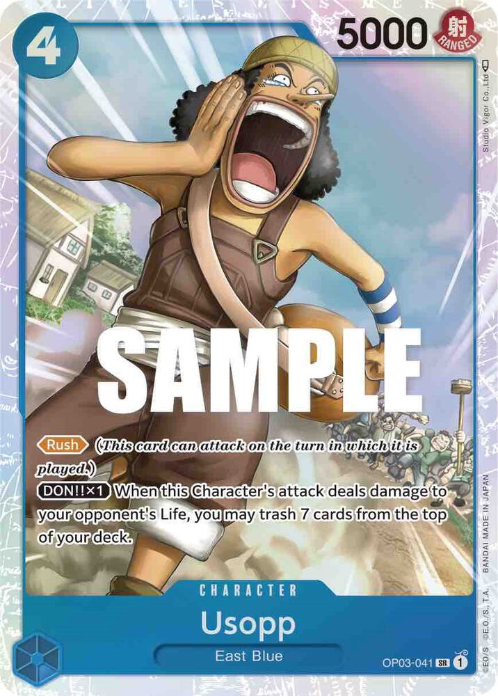 Usopp OP03-041 card from Pillars of Strength