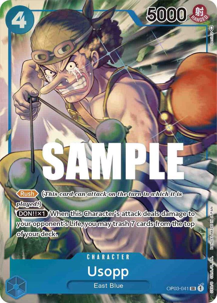 Usopp (Alternate Art) OP03-041 card from Pillars of Strength