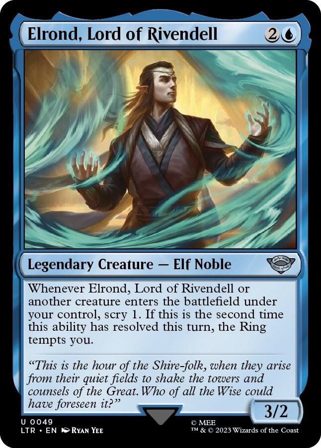 Elrond, Lord of Rivendell 49 card from Universes Beyond: The Lord of the Rings: Tales of Middle-earth