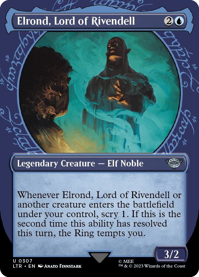 Elrond, Lord of Rivendell (Showcase) 307 card from Universes Beyond: The Lord of the Rings: Tales of Middle-earth