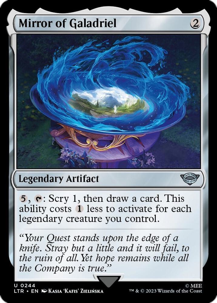 Mirror of Galadriel 244 card from Universes Beyond: The Lord of the Rings: Tales of Middle-earth