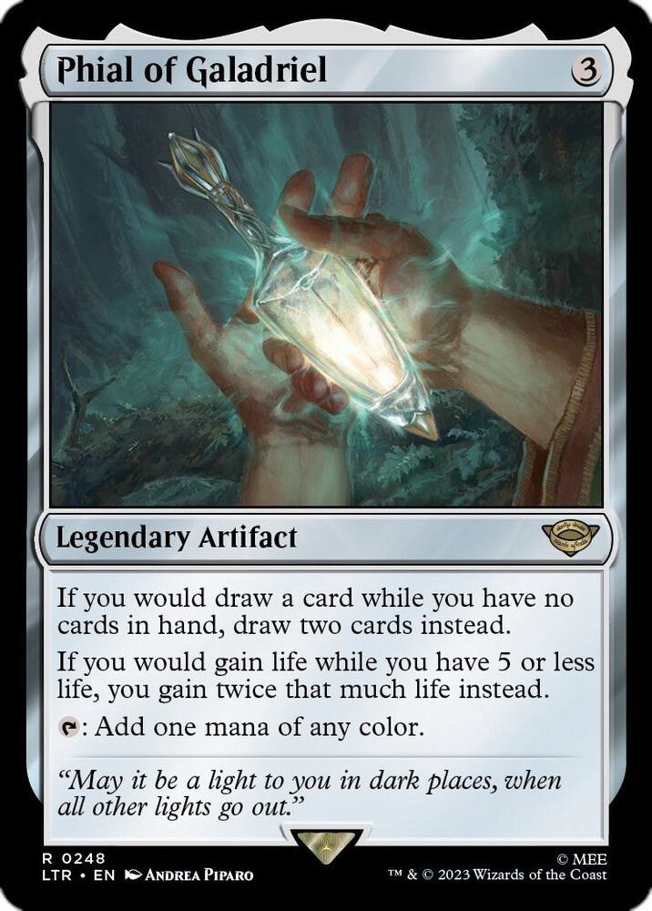 Phial of Galadriel 248 card from Universes Beyond: The Lord of the Rings: Tales of Middle-earth