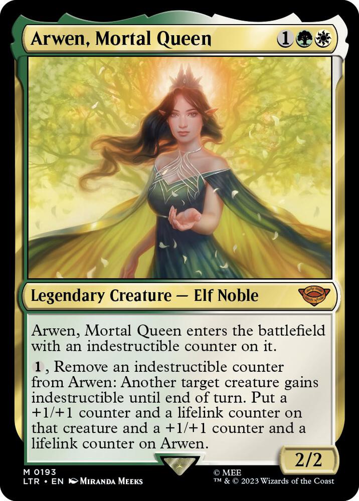 Arwen, Mortal Queen 193 card from Universes Beyond: The Lord of the Rings: Tales of Middle-earth