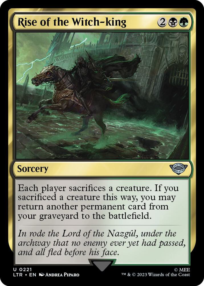 Rise of the Witch-King 221 card from Universes Beyond: The Lord of the Rings: Tales of Middle-earth