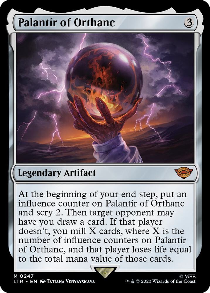 Palantir of Orthanc 247 card from Universes Beyond: The Lord of the Rings: Tales of Middle-earth