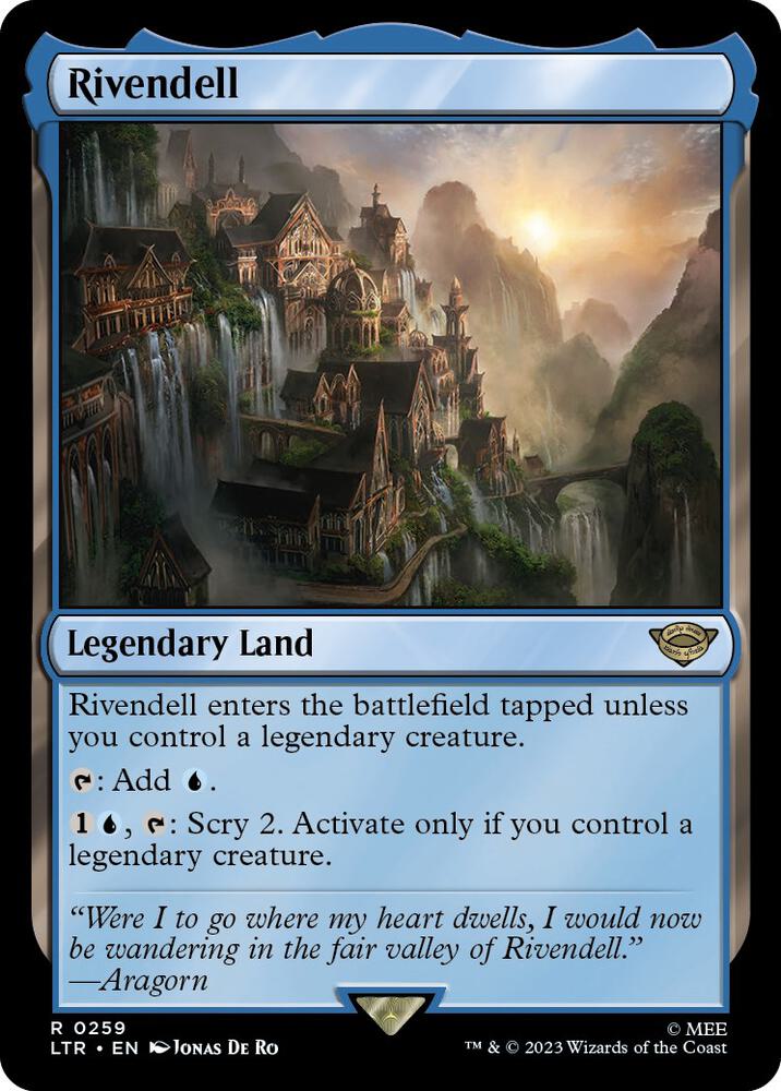 Rivendell 259 card from Universes Beyond: The Lord of the Rings: Tales of Middle-earth