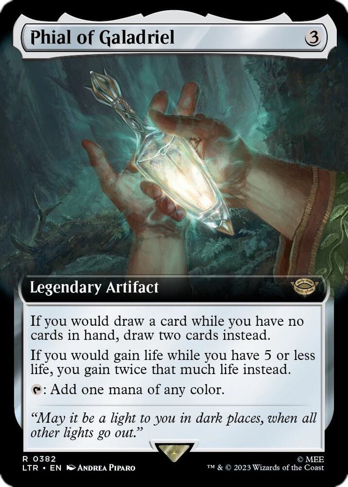 Phial of Galadriel (Extended Art) 382 card from Universes Beyond: The Lord of the Rings: Tales of Middle-earth