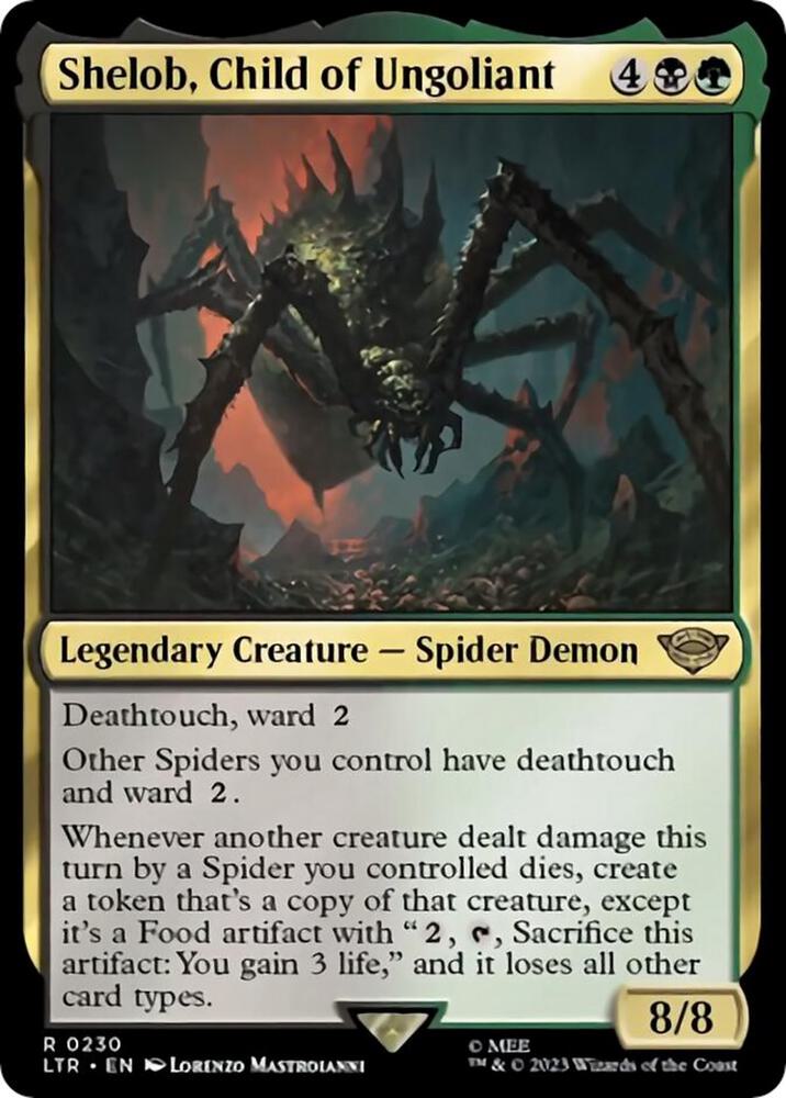 Shelob, Child of Ungoliant 230 card from Universes Beyond: The Lord of the Rings: Tales of Middle-earth