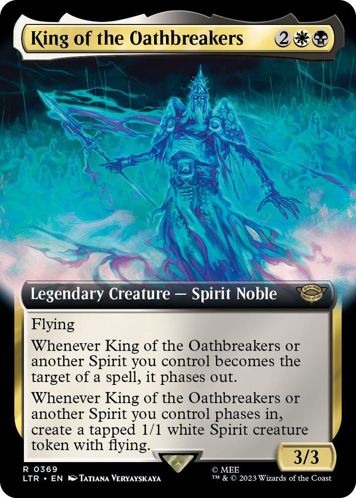 King of the Oathbreakers (Extended Art) 369 card from Universes Beyond: The Lord of the Rings: Tales of Middle-earth
