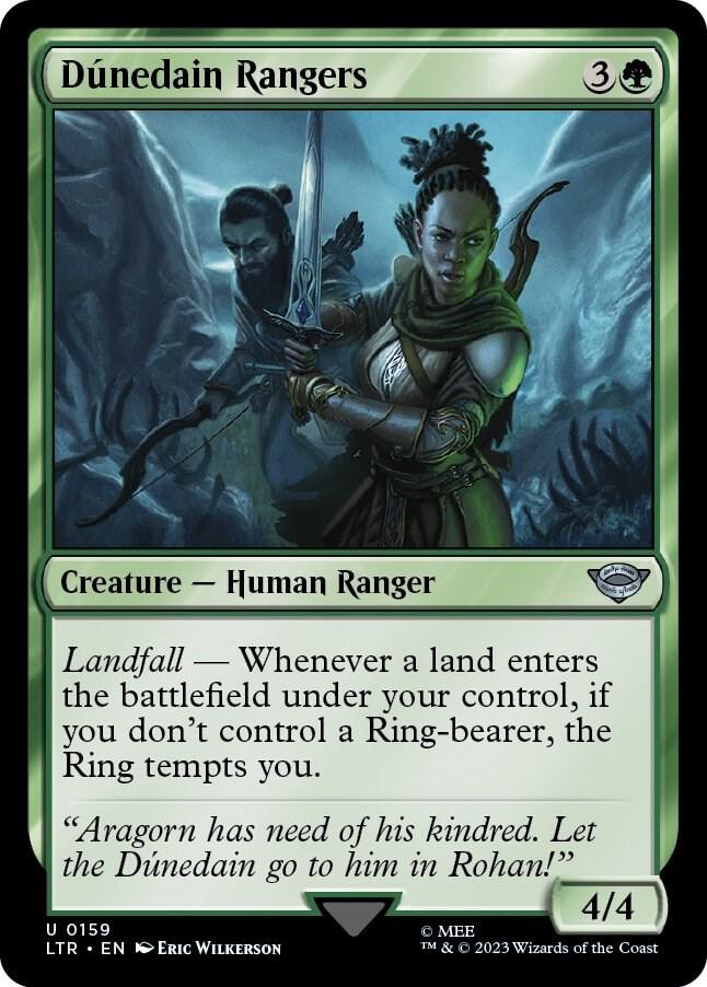 Dunedain Rangers 159 card from Universes Beyond: The Lord of the Rings: Tales of Middle-earth