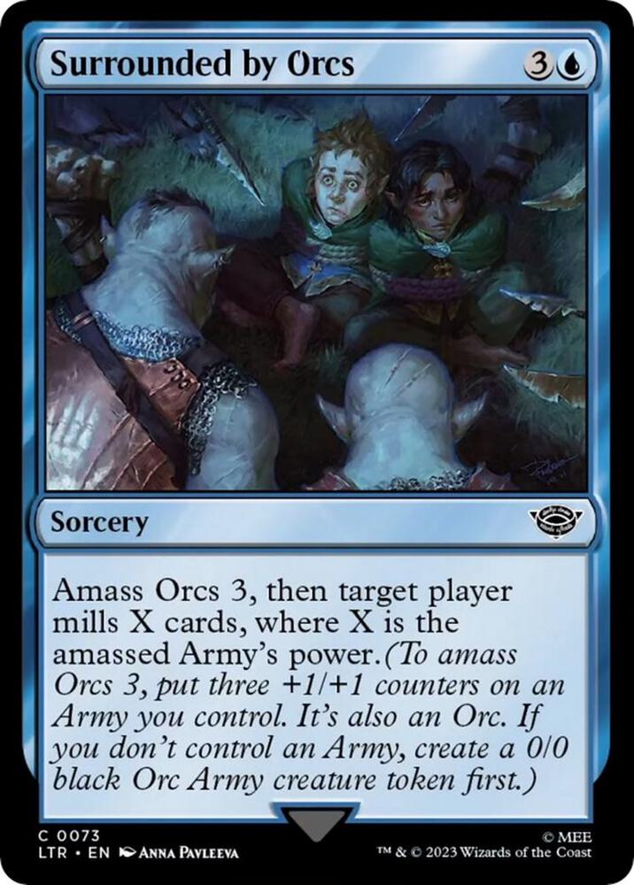 Surrounded by Orcs 73 card from Universes Beyond: The Lord of the Rings: Tales of Middle-earth