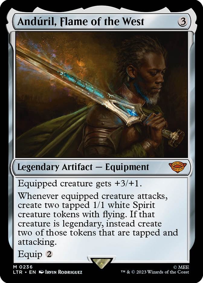 Anduril, Flame of the West 236 card from Universes Beyond: The Lord of the Rings: Tales of Middle-earth