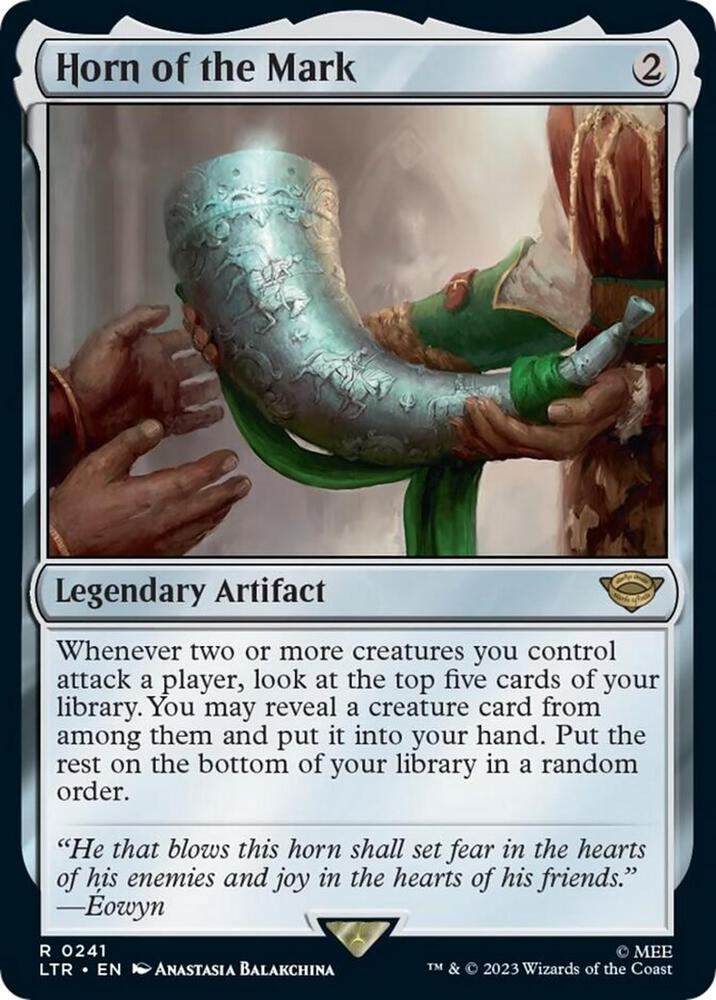 Horn of the Mark 241 card from Universes Beyond: The Lord of the Rings: Tales of Middle-earth