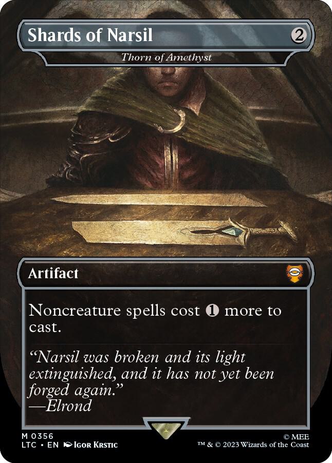 Shards of Narsil - Thorn of Amethyst (Borderless) 356 card from Commander: The Lord of the Rings: Tales of Middle-earth