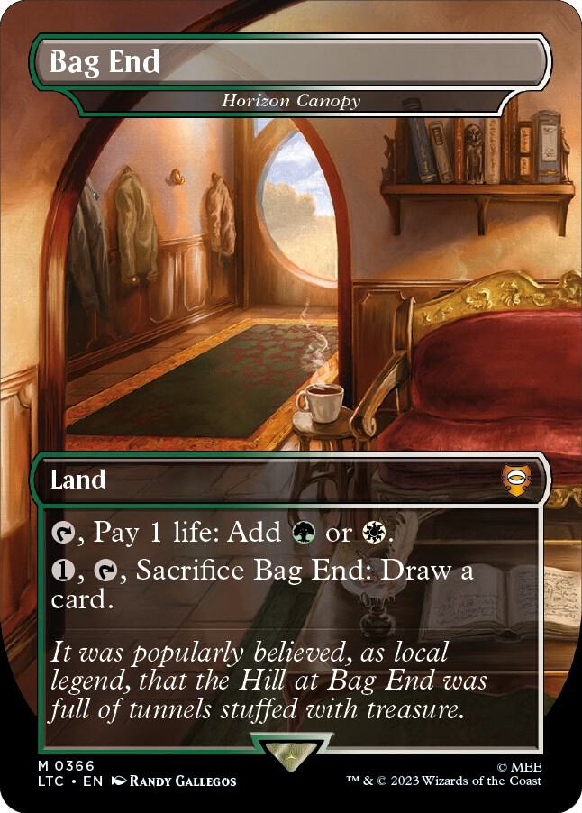 Bag End - Horizon Canopy (Borderless) 366 card from Commander: The Lord of the Rings: Tales of Middle-earth