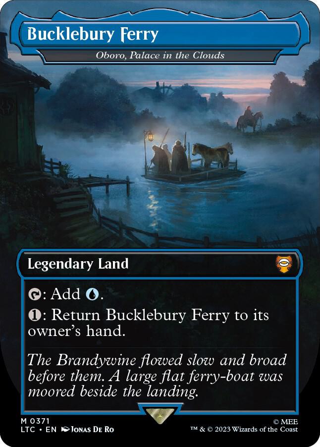 Bucklebury Ferry - Oboro, Palace in the Clouds (Borderless) 371 card from Commander: The Lord of the Rings: Tales of Middle-earth