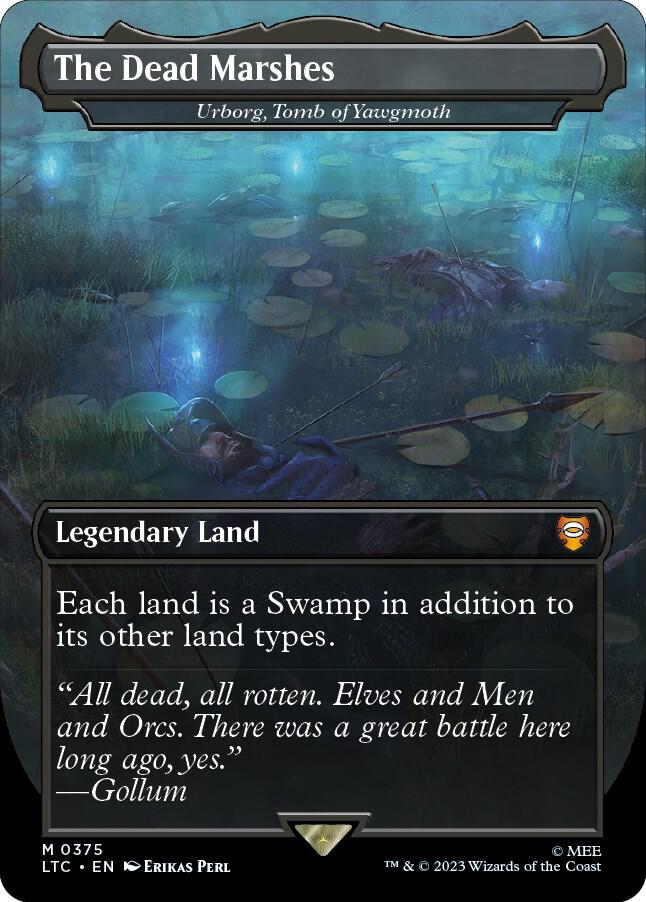 The Dead Marshes - Urborg, Tomb of Yawgmoth (Borderless) 375 card from Commander: The Lord of the Rings: Tales of Middle-earth