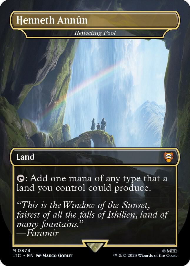 Henneth Annun - Reflecting Pool (Borderless) 373 card from Commander: The Lord of the Rings: Tales of Middle-earth