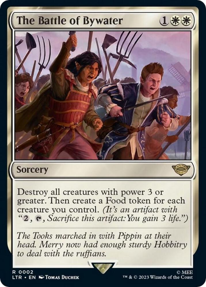 The Battle of Bywater 2 card from Universes Beyond: The Lord of the Rings: Tales of Middle-earth