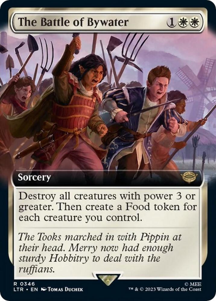 The Battle of Bywater (Extended Art) 346 card from Universes Beyond: The Lord of the Rings: Tales of Middle-earth