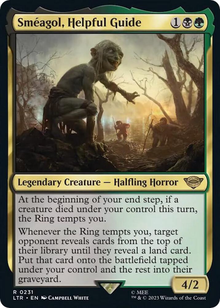 Smeagol, Helpful Guide 231 card from Universes Beyond: The Lord of the Rings: Tales of Middle-earth