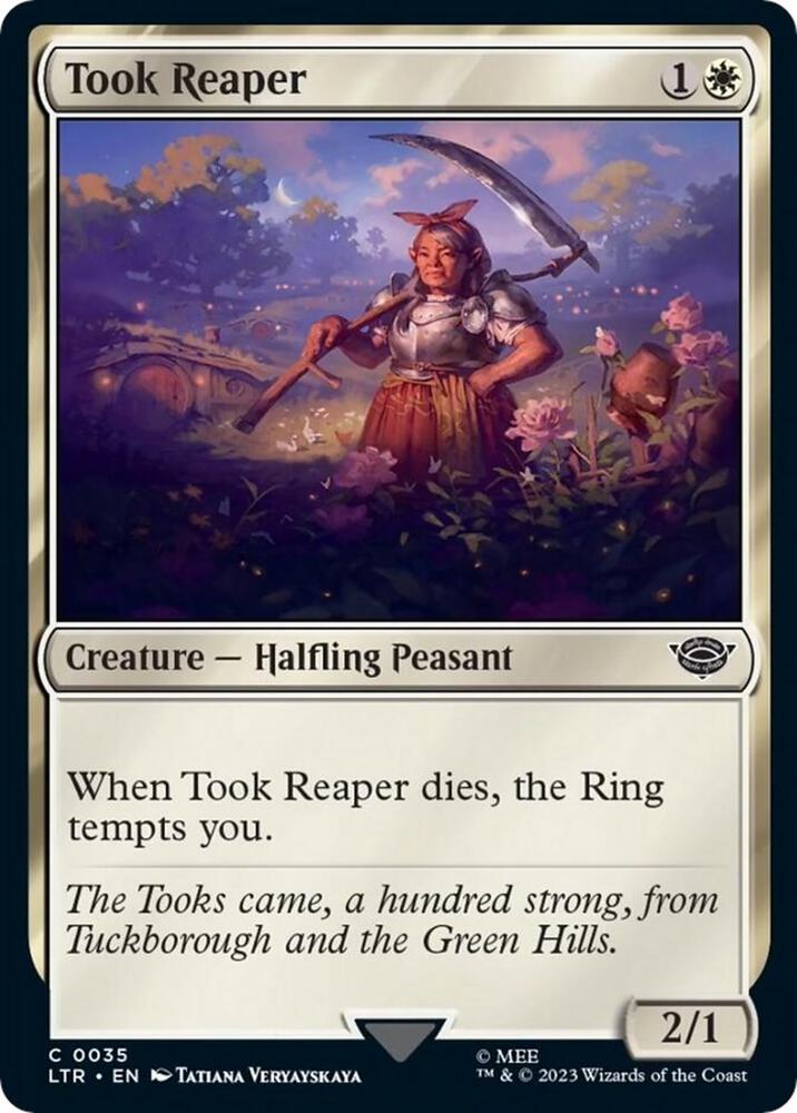Took Reaper 35 card from Universes Beyond: The Lord of the Rings: Tales of Middle-earth