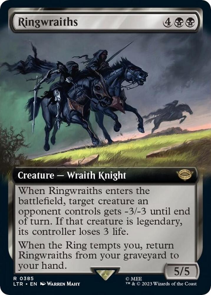 Ringwraiths (Extended Art) 385 card from Universes Beyond: The Lord of the Rings: Tales of Middle-earth