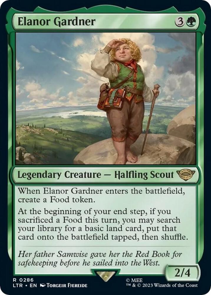 Elanor Gardner 286 card from Universes Beyond: The Lord of the Rings: Tales of Middle-earth
