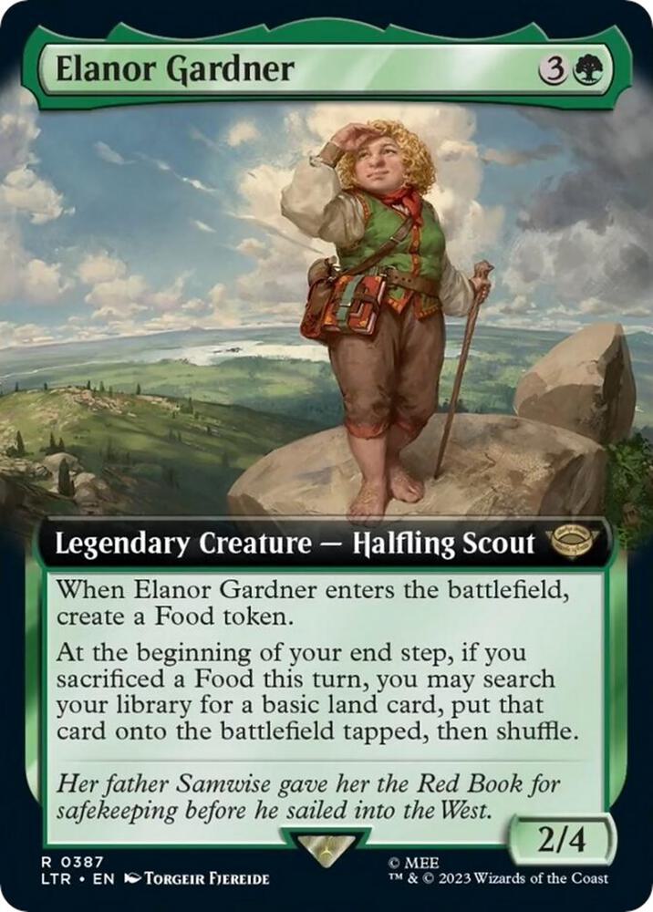 Elanor Gardner (Extended Art) 387 card from Universes Beyond: The Lord of the Rings: Tales of Middle-earth