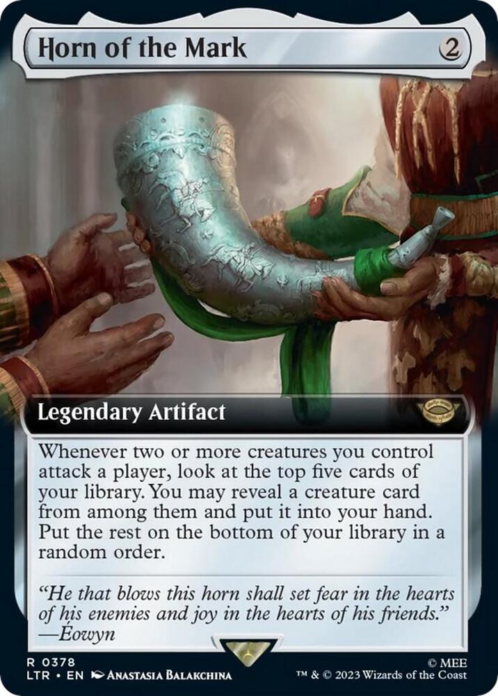 Horn of the Mark (Extended Art) 378 card from Universes Beyond: The Lord of the Rings: Tales of Middle-earth