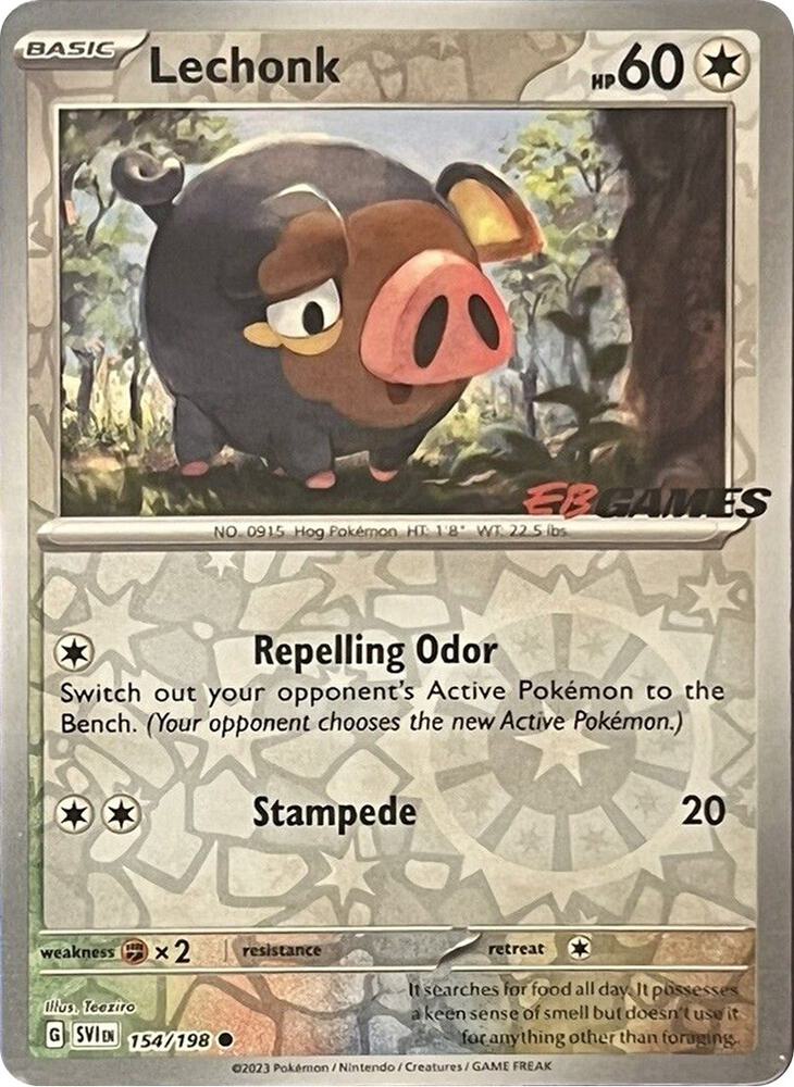 Lechonk (EB Games Promo) 154/198 card from Miscellaneous Cards & Products