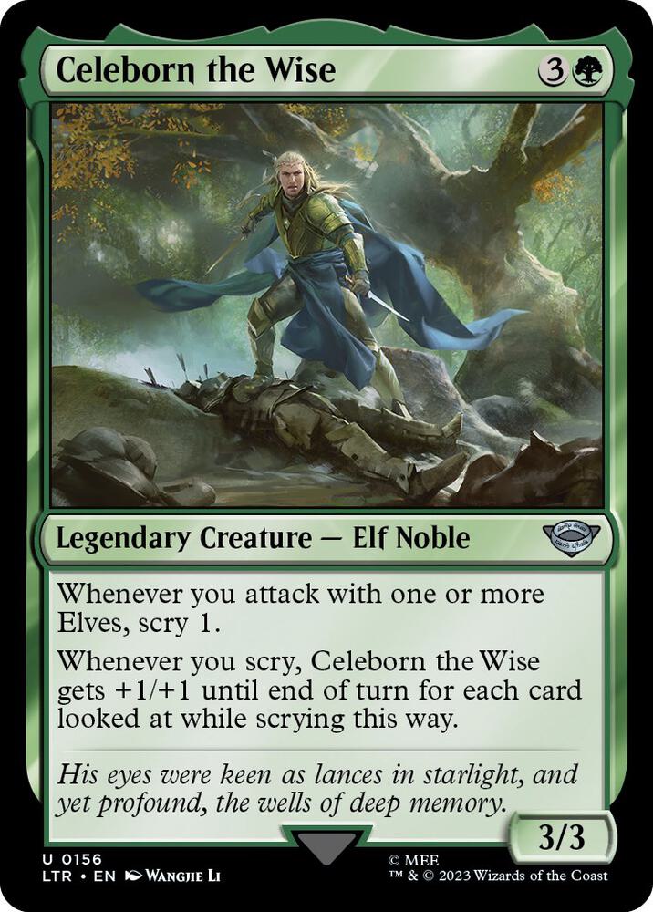 Celeborn the Wise 156 card from Universes Beyond: The Lord of the Rings: Tales of Middle-earth