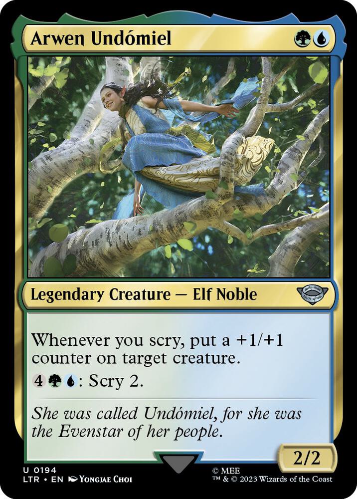 Arwen Undomiel 194 card from Universes Beyond: The Lord of the Rings: Tales of Middle-earth