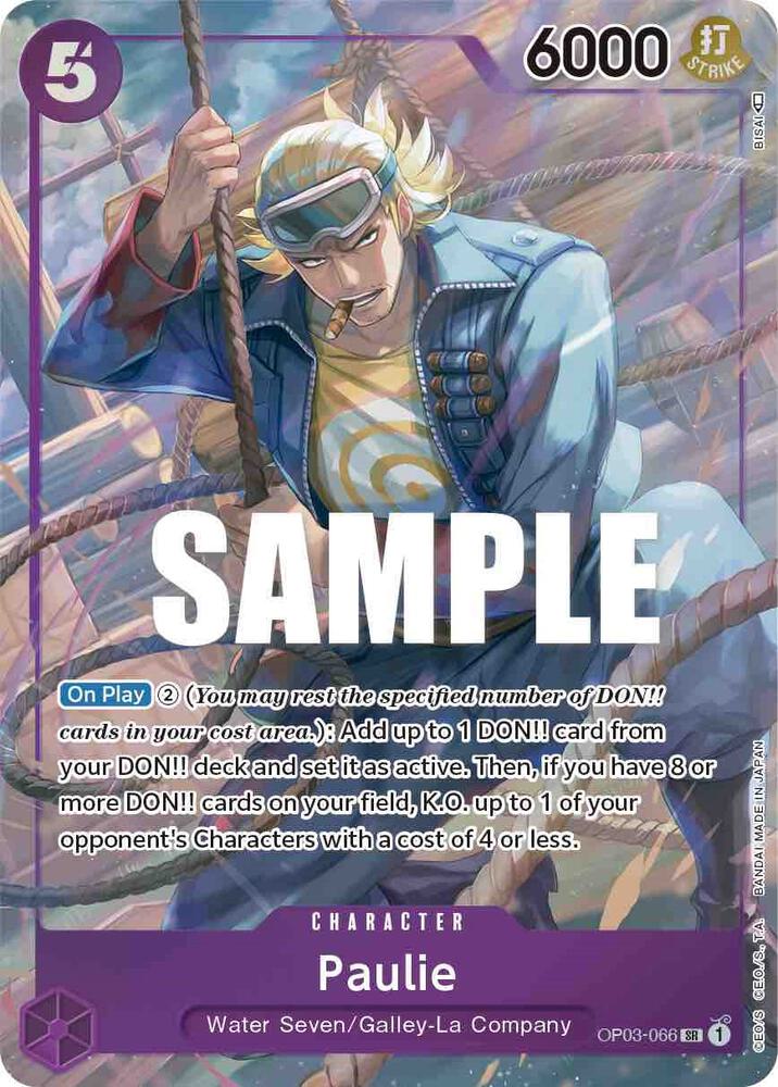 Paulie (Alternate Art) OP03-066 card from Pillars of Strength