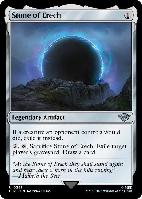 Stone of Erech 251 card from Universes Beyond: The Lord of the Rings: Tales of Middle-earth
