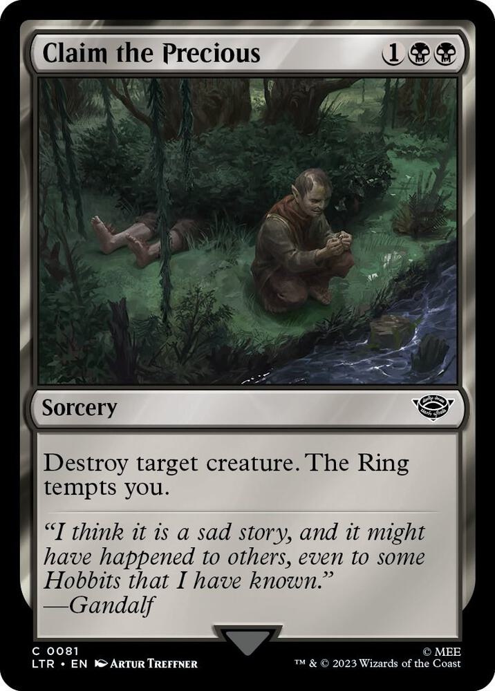 Claim the Precious 81 card from Universes Beyond: The Lord of the Rings: Tales of Middle-earth