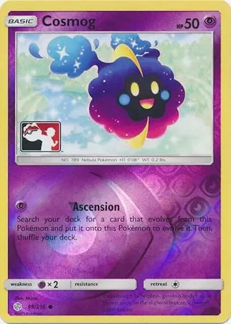 Cosmog 99/236 card from League & Championship Cards
