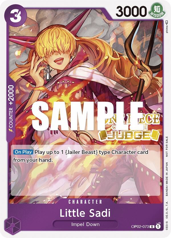 Little Sadi (Judge) OP02-073 card from One Piece Promotion Cards