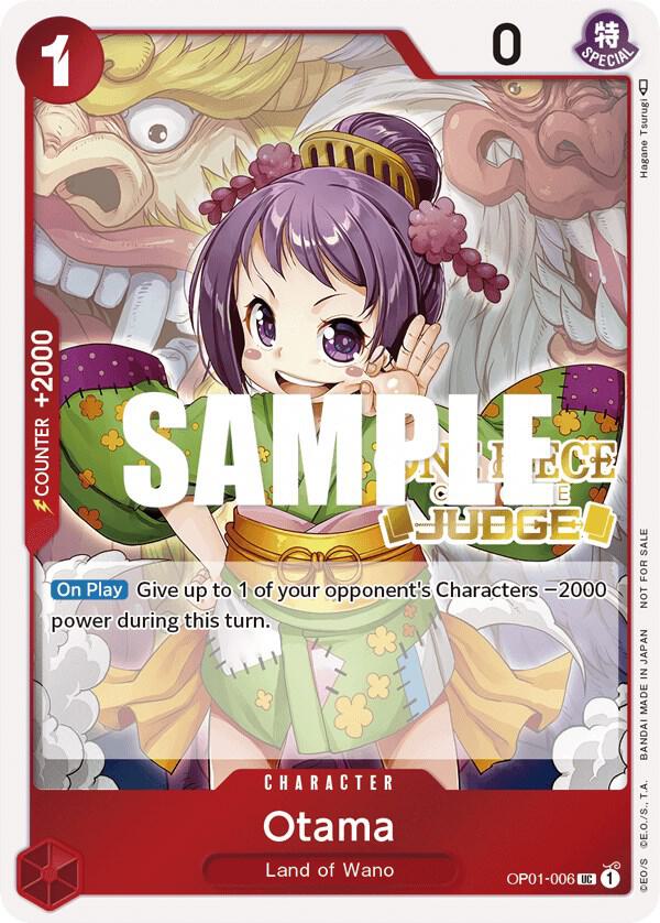 Otama (Judge) OP01-006 card from One Piece Promotion Cards