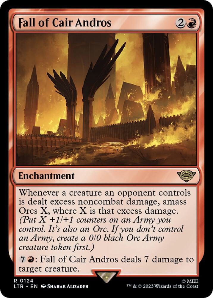 Fall of Cair Andros 124 card from Universes Beyond: The Lord of the Rings: Tales of Middle-earth