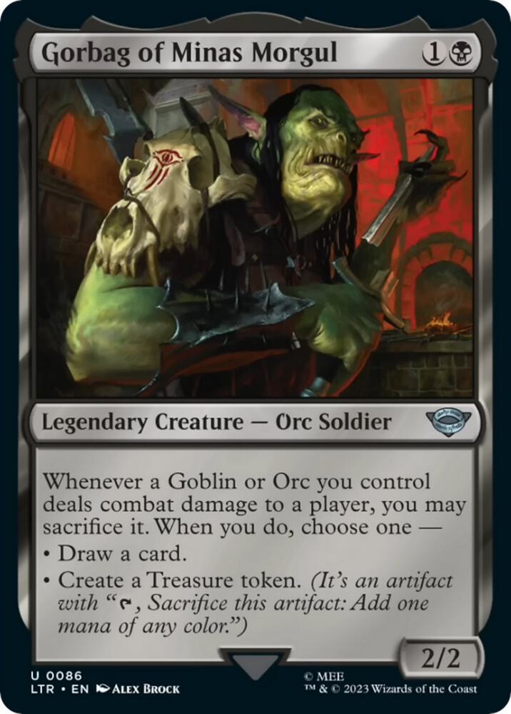 Gorbag of Minas Morgul 86 card from Universes Beyond: The Lord of the Rings: Tales of Middle-earth