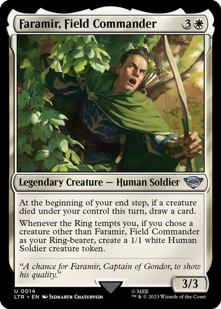 Faramir, Field Commander 14 card from Universes Beyond: The Lord of the Rings: Tales of Middle-earth
