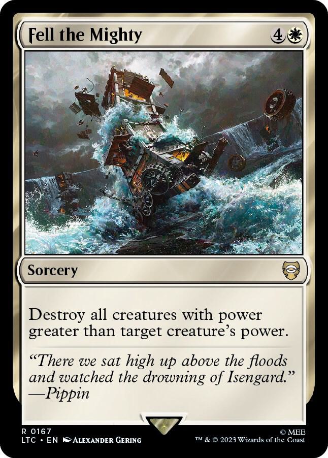 Fell the Mighty 167 card from Commander: The Lord of the Rings: Tales of Middle-earth