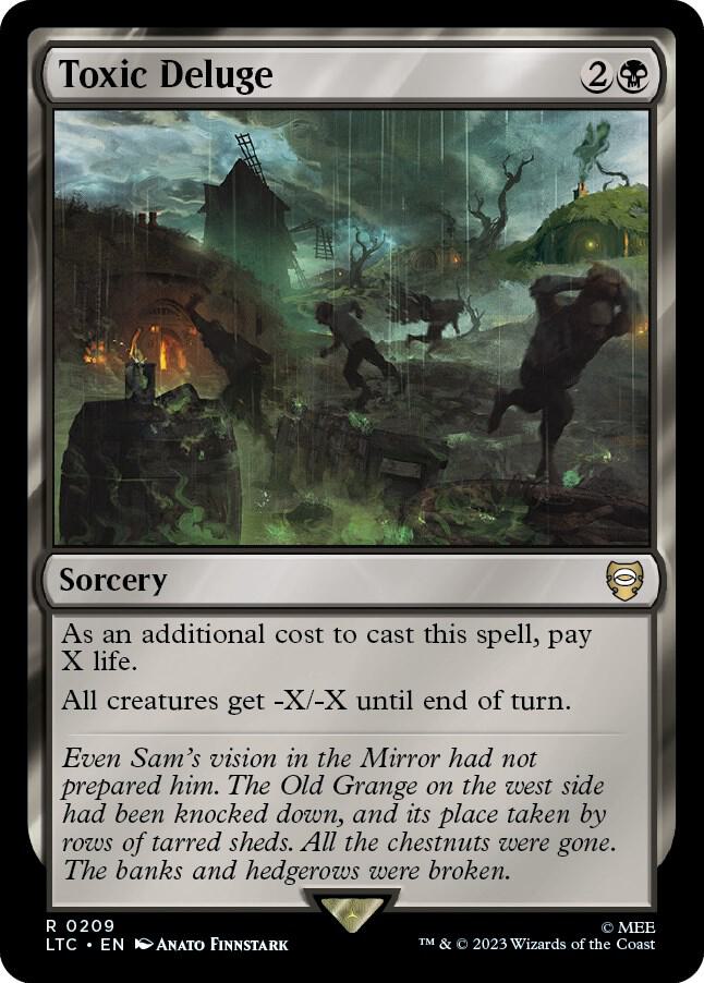 Toxic Deluge 209 card from Commander: The Lord of the Rings: Tales of Middle-earth
