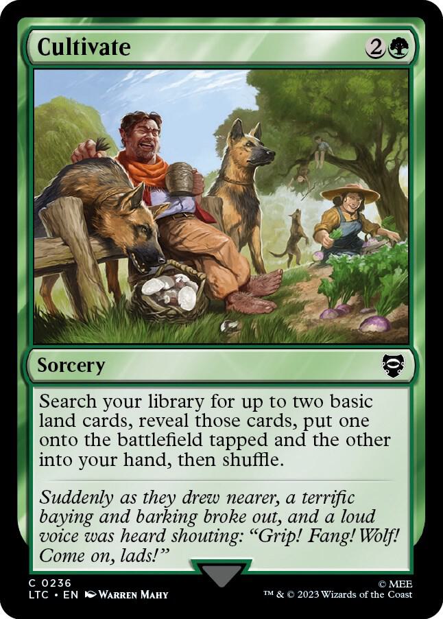 Cultivate 236 card from Commander: The Lord of the Rings: Tales of Middle-earth