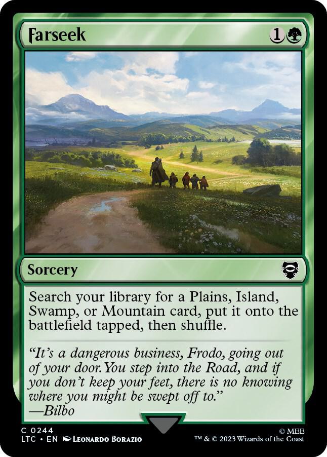 Farseek 244 card from Commander: The Lord of the Rings: Tales of Middle-earth