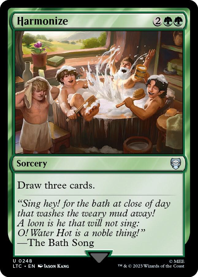 Harmonize 248 card from Commander: The Lord of the Rings: Tales of Middle-earth